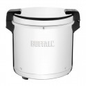 Buffalo rijstwarmer 21L – professionele rijstkoker zilver