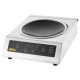 Buffalo Inductie Wok RVS 3 kW – Professionele Inductiekookplaat Zilver