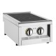 Buffalo 600-Serie Inductiekookplaat Dubbele Zone 3 kW RVS Zilver