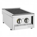 Buffalo 600-Serie Inductiekookplaat Dubbele Zone 3 kW RVS Zilver