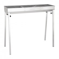 Buffalo houtskoolbarbecue RVS – Professionele Barbecue 100cm Breed