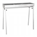 Buffalo houtskoolbarbecue RVS – Professionele Barbecue 100cm Breed