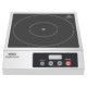Nisbets Essentials Single Zone Induction Hob – RVS Inductiekookplaat Zilver