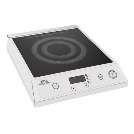 Nisbets Essentials Inductiekookplaat – Energiezuinig RVS Model met Digitale Bediening