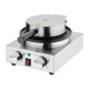 Buffalo Ronde Belgische Wafelmaker RVS & Aluminium Zilver