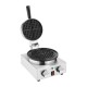 Buffalo Ronde Belgische Wafelmaker RVS & Aluminium Zilver