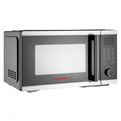 Caterlite Airfryer Magnetronoven RVS 26L – Zwarte Convectie Oven met Heteluchtfunctie