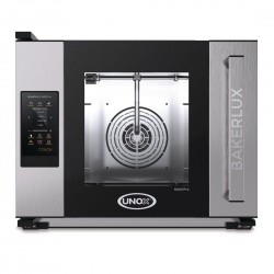 Unox Bakerlux Shop Pro Arianna Matic Touch Heteluchtoven met 4 Bakplaten - RVS Zilver