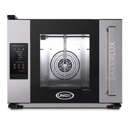 Unox Bakerlux Shop Pro Arianna Matic Touch Heteluchtoven met 4 Bakplaten - RVS Zilver