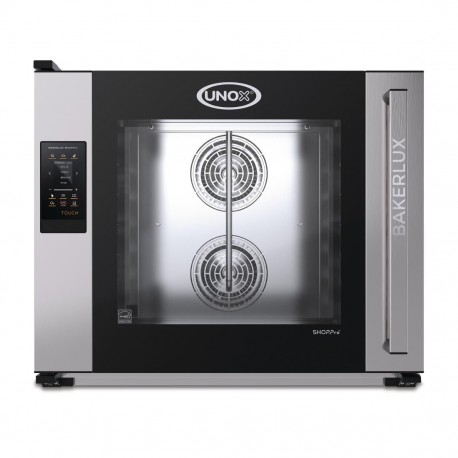 Unox Bakerlux Shop Pro Vittoria Matic Touch – Heteluchtoven met 6 Bakplaten RVS Zilver