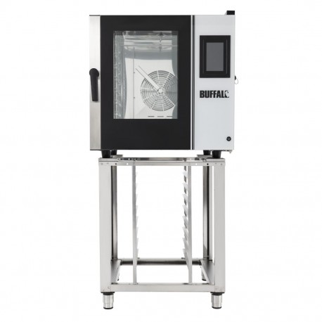 Buffalo Vrijstaande Slimme Touchscreen Combi Oven 7 x GN 1/1 met Installatiekit