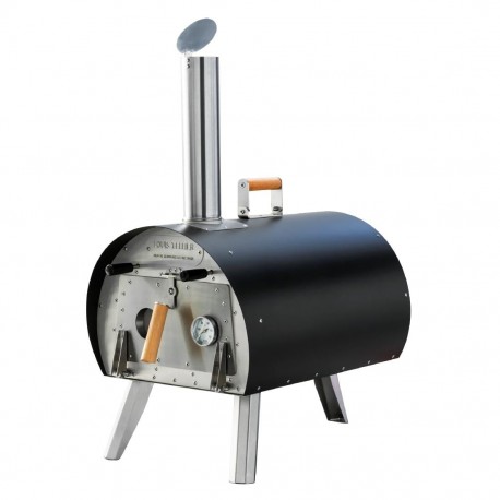 Louis Tellier Marcel Houtgestookte Buitenoven Marc01 – RVS Pizzaoven Zwart