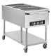 Buffalo mobiele bain-marie trolley 3x 1/1GN | RVS | Zilver