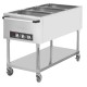 Buffalo mobiele bain-marie trolley 3x 1/1GN | RVS | Zilver