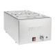 Buffalo bain marie RVS met GN trays – zilver, 21L