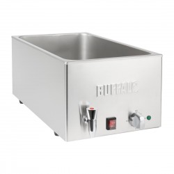Buffalo Bain Marie met Tapkraan – RVS Zilver, Capaciteit 1x GN 1/1