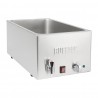 Buffalo Bain Marie met Tapkraan – RVS Zilver, Capaciteit 1x GN 1/1