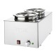Buffalo bain-marie RVS met 2x 5,2L bakken - Zilver