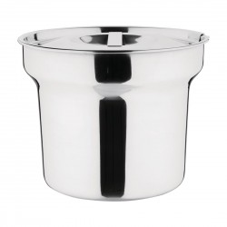 Vogue bain-marie pot met deksel 4L - RVS - Zilver