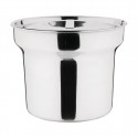 Vogue bain-marie pot met deksel 4L - RVS - Zilver