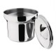 Vogue bain-marie pot met deksel 4L - RVS - Zilver