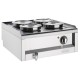 Buffalo 600 Serie 4-Pot Bain Marie RVS Zilver