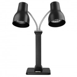Buffalo Dubbele Warmtelamp Snijstation Mat Zwart 2x250W