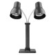 Buffalo Dubbele Warmtelamp Snijstation Mat Zwart 2x250W