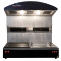 Grillomax Hotstation 2 XL - Verwarmingsstation met 2 GN 1/1 Containers, RVS, Zwart