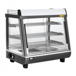 Buffalo Voor- en Achterdeur Verwarmde Vitrine 96L - Grijs