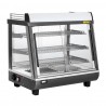 Buffalo Voor- en Achterdeur Verwarmde Vitrine 96L - Grijs