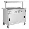 Buffalo mobiele uitgiftewagen met verwarmd blad – 3x GN 1/1