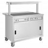 Buffalo mobiele uitgiftewagen met verwarmd blad – 3x GN 1/1