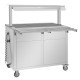 Buffalo mobiele uitgiftewagen met verwarmd blad – 3x GN 1/1