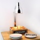 Buffalo Trancheerstation met Warmtelamp 250W - RVS, Zilver