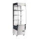 Buffalo slanke verwarmde multideck – warmhoudvitrine RVS & glas, zilver