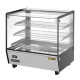 Buffalo Vierkante Geverwarmde Display Merchandiser 120L - RVS & Glas, Zwart