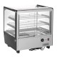 Buffalo Vierkante Geverwarmde Display Merchandiser 120L - RVS & Glas, Zwart