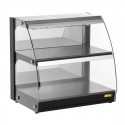 Buffalo Zelfbediening Verwarmde Warmhoudvitrine Met Scharnierende Deuren – Zwart