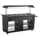 Buffalo Warmhoud Buffet Bar Zwart - Bain-Marie Saladebar 4x GN1/1