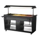 Buffalo Warmhoud Buffet Bar Zwart - Bain-Marie Saladebar 4x GN1/1