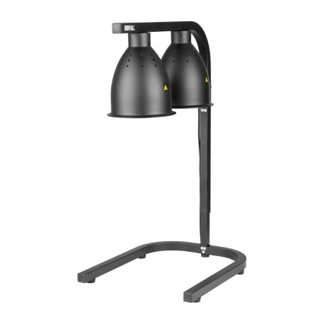 Buffalo Infrarood Warmhoudlamp Mat Zwart – 500W Aluminium Warmtelamp