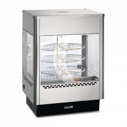 Lincat pizza warmhoudvitrine UM50 - RVS & gehard glas, Zilver