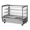 Buffalo vierkante warmhoudvitrine 160L - RVS & glas display merchandiser