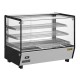 Buffalo vierkante warmhoudvitrine 160L - RVS & glas display merchandiser