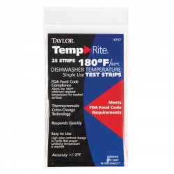 Vaatwasser temperatuur teststrip Taylor TemRite (25 stuks)