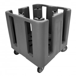 Cambro Compact Verstelbare Bordenwagen Zwart – Polyethyleen