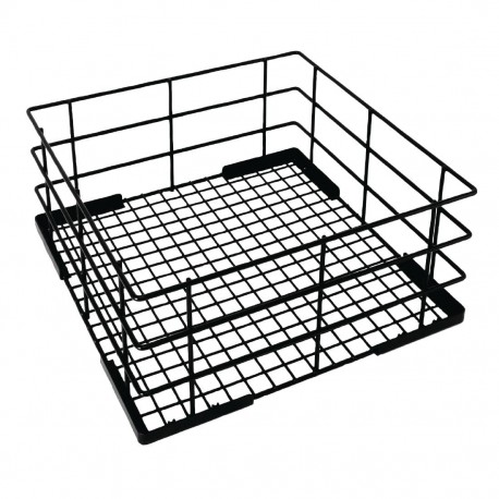Vogue hoge glazenkorf 50cm zwart - vaatwaskorf draad
