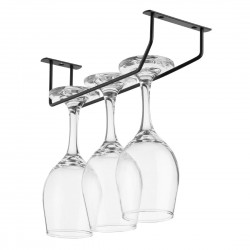 Olympia Wijnglazenrek Zwart 255mm – Draad
