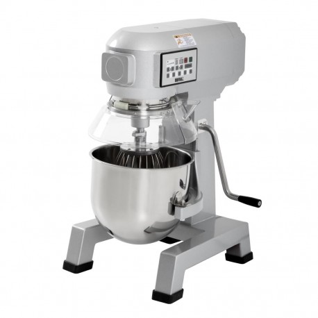 Buffalo Digitale Planetaire Mixer 10L - Zilver | Aluminium & RVS